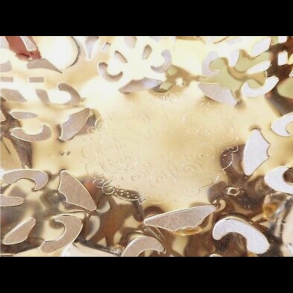 Vintage IKORA Germany Silver Plated Metal candy dish with handle footed basket - Picture 5 of 9